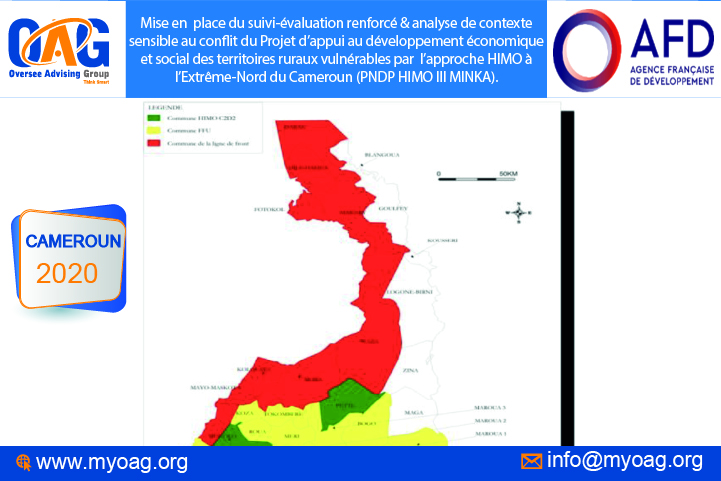 Mise en  place du suivi-évaluation renforcé & analyse de contexte sensible au conflit du Projet d’appui au développement économique et social des territoires ruraux vulnérables par l’approche HIMO à l’Extrême-Nord du Cameroun (PNDP HIMO III MINKA).