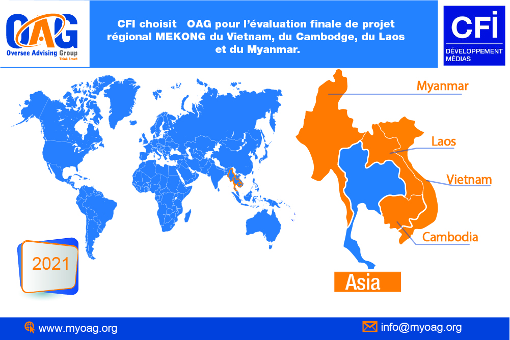 CFI Choisit OAG pour l’évaluation de son projet régional multi pays (Vietnam, Cambodge,  Laos et Myanmar.