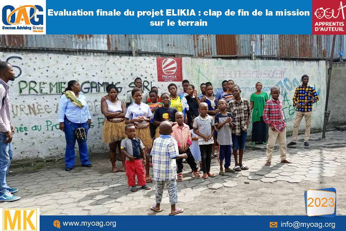 Evaluation finale du projet ELIKIA : clap de fin de la mission terrain