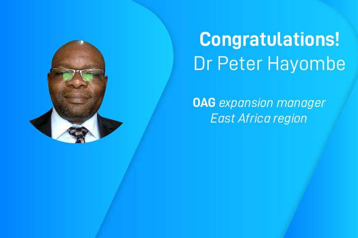Let's welcome Dr Peter Hayombe, OAG expansion manager East Africa region