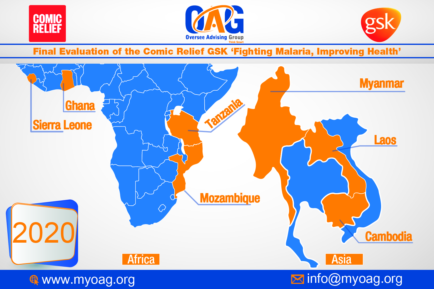 OAG has been selected to conduct the Final Evaluation of the Comic Relief GSK ‘Fighting Malaria, Improving Health’