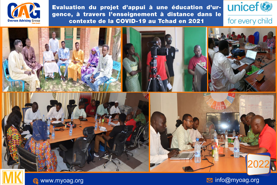 Evaluation du projet d’appui à une éducation d’urgence, à travers l’enseignement à distance dans le contexte de la COVID-19 au Tchad en 2021.