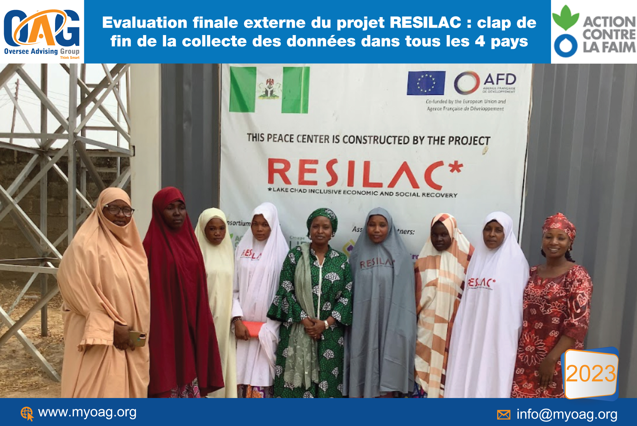 Evaluation finale externe du projet RESILAC : clap de fin de la collecte des données dans tous les 4 pays