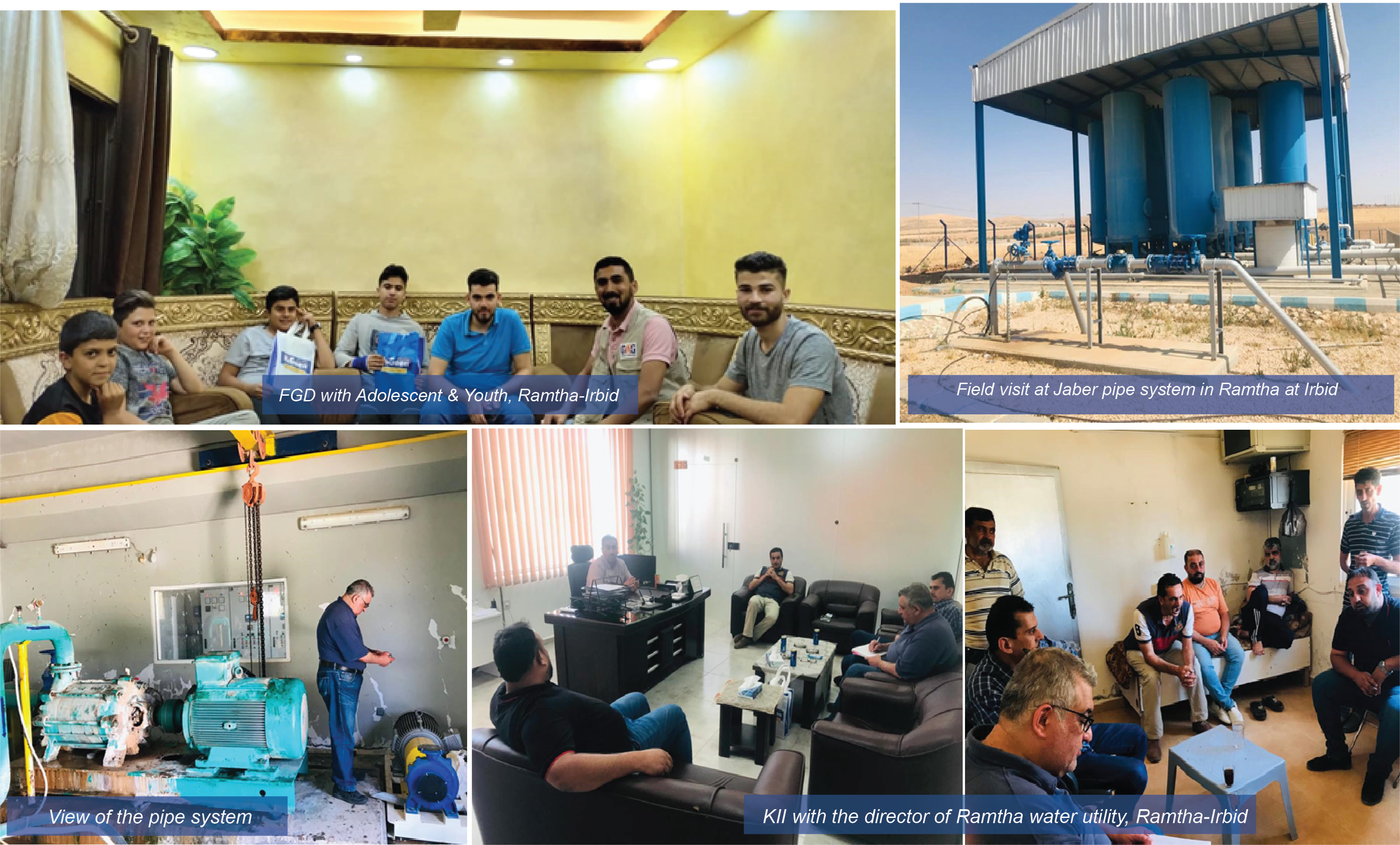 At the same time field visit were been done in Ramtha Al Hudoud PS, Ramtha-Irbid